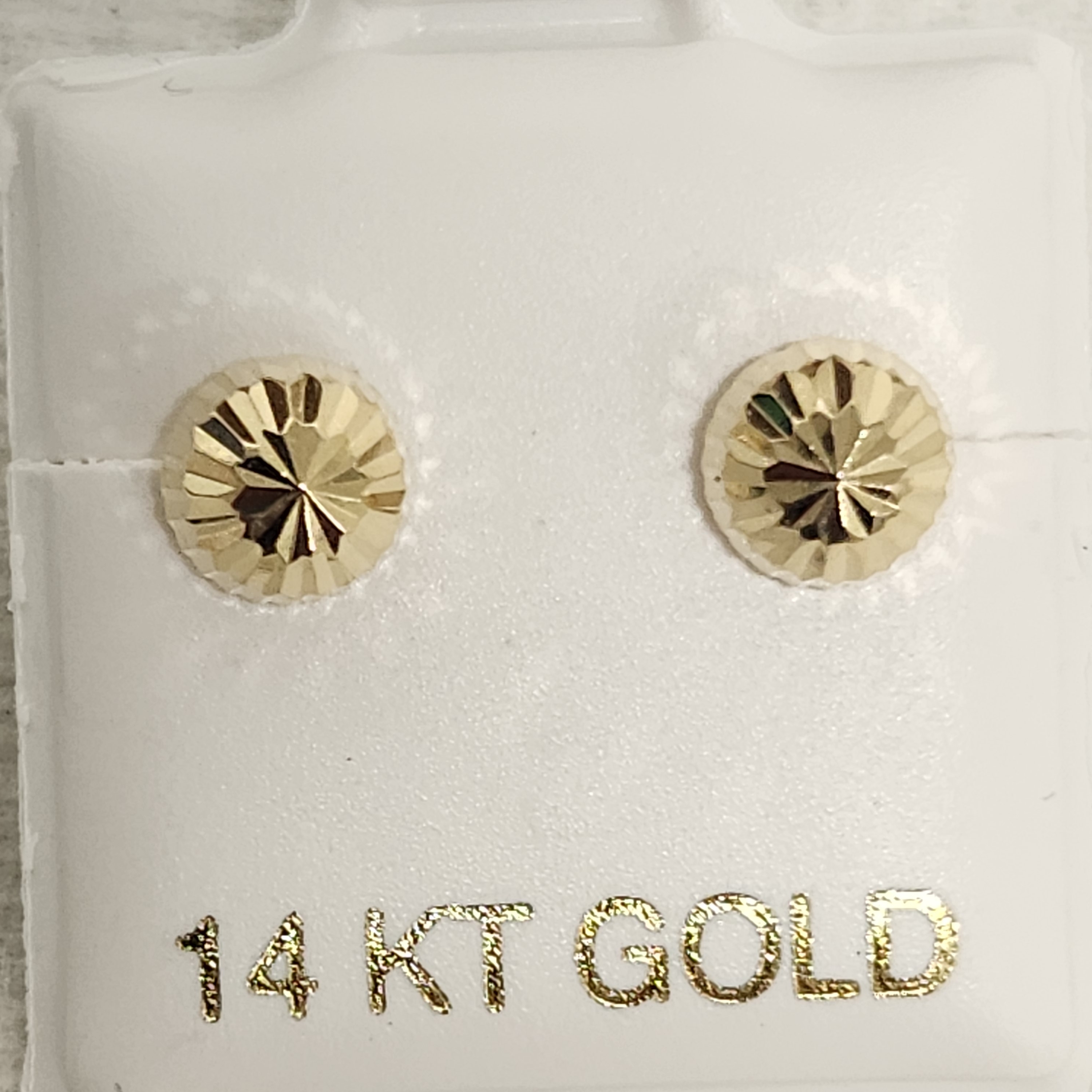 14 Kt Gold Stud Earrings